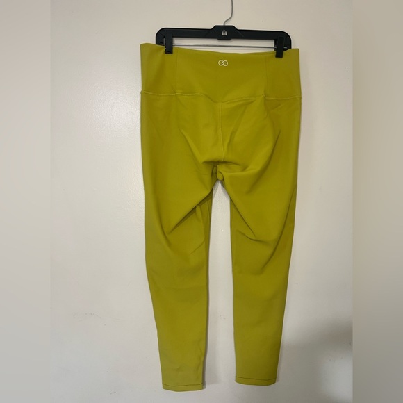 CALIA Stay The Path Leggings Ribbed Yellow, Green Women’s XL Tummy Control - Picture 4 of 9